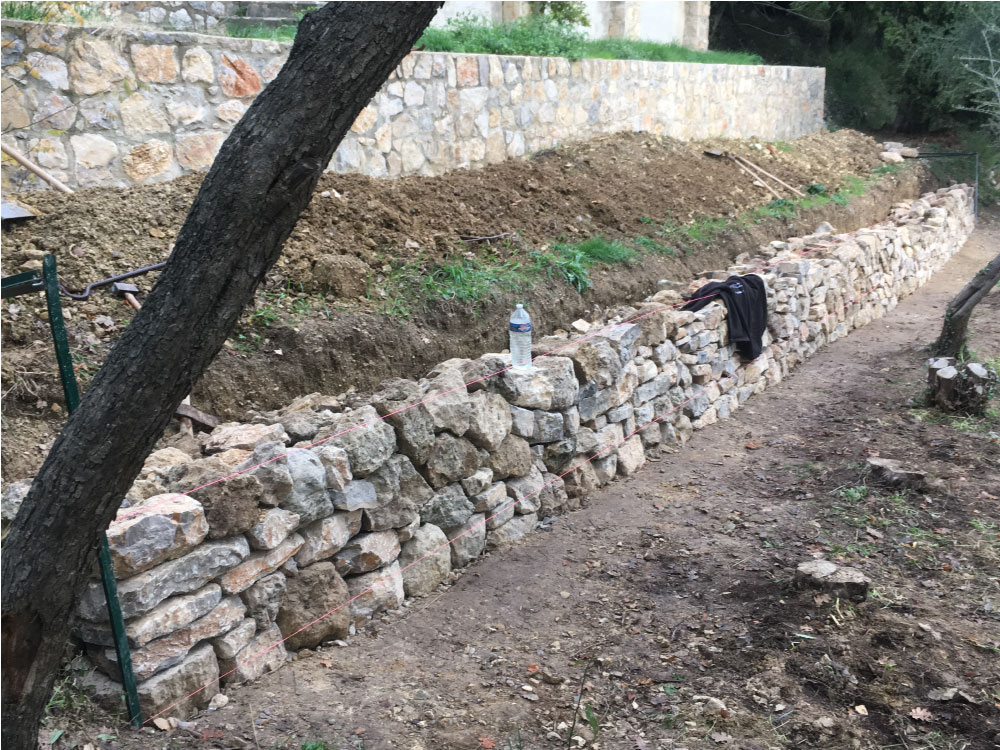 formation montage de mur oléiculture